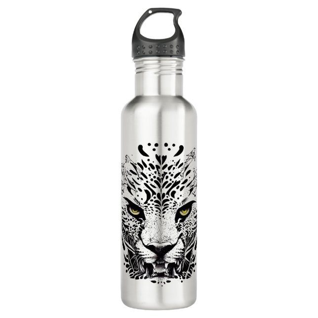 Garrafa Chita Natureza Selvagem Animal Ilustração Tatuagem (Frente)