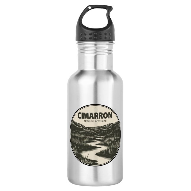 Garrafa Cimarron National Grassland Kansas Córrego (Frente)