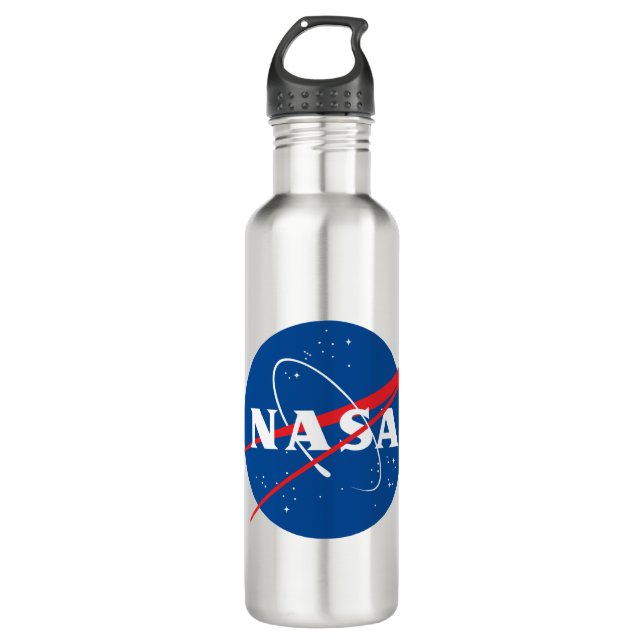 Garrafa Cinza de Mercúrio da NASA Icônica 24 oz (Frente)