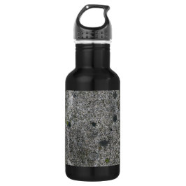 Garrafa Cinza do granito com texto