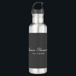 Garrafa Cinza Profissional Simples e Elegante Moderno<br><div class="desc">Escolha dentre Tipos e Tamanhos Diferentes. Ferramentas de edição fácil. Modelo clássico profissional simples para todas as necessidades.</div>