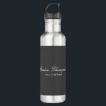 Garrafa Cinza Profissional Simples e Elegante Moderno<br><div class="desc">Escolha dentre Tipos e Tamanhos Diferentes. Ferramentas de edição fácil. Modelo clássico profissional simples para todas as necessidades.</div>