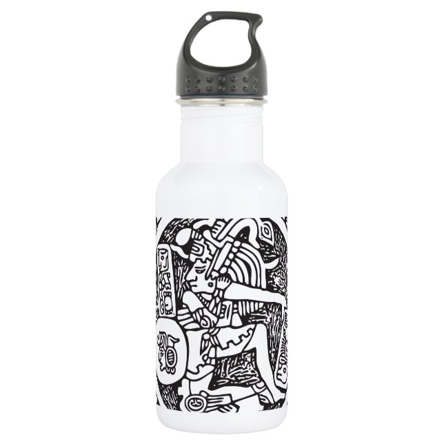 Garrafa Círculo maia, hieróglifo mexicano (Maya) (Frente)