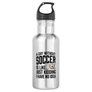 Garrafa Citação engraçada de dia de futebol camiseta vinta