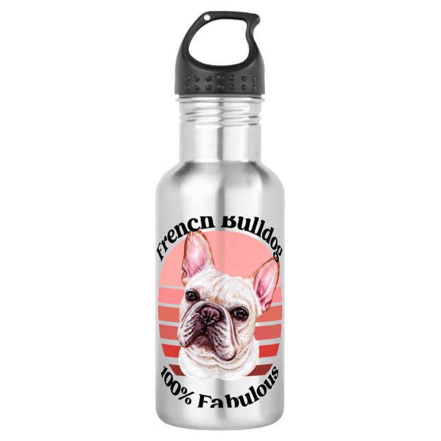 Garrafa citação engraçada do Buldogue francês (Frente)