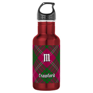 Garrafa Clan Crawford Tartan Stainless Steel Water Bottle