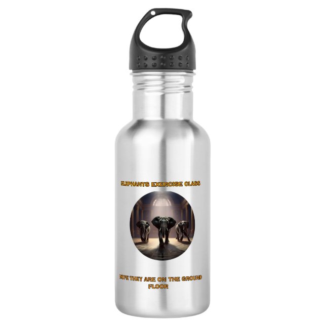 Garrafa Classe de dança de elefantes (Frente)
