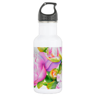 Garrafa Clássica elegante, cor branca de pénia rosa, cor-d
