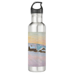 Garrafa Claude Monet - Paisagem Noruega, Casas Azuis