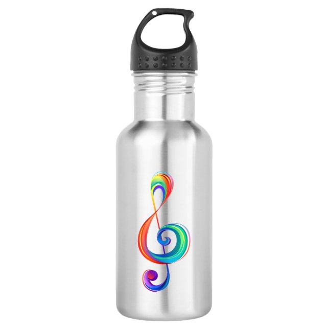 Garrafa Clef (trecho de arco-íris) (Frente)