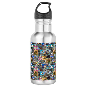 Garrafa Colagem de Fotos de Suínos Guiné,Garrafa    Água