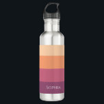 Garrafa Colheita de Sip em Estilo no outono -<br><div class="desc">Apresentando nossa garrafa de água da Paleta de Colheita, uma na moda e uma escolha duradoura para o outono. Com as suas listras caindo em deliciosas Melon, Sigma Orange Terra, Artful Pink e Sugar Plum, você vai gostar das suas bebidas favoritas em estilo com este acessório sazonal, que deve ter....</div>