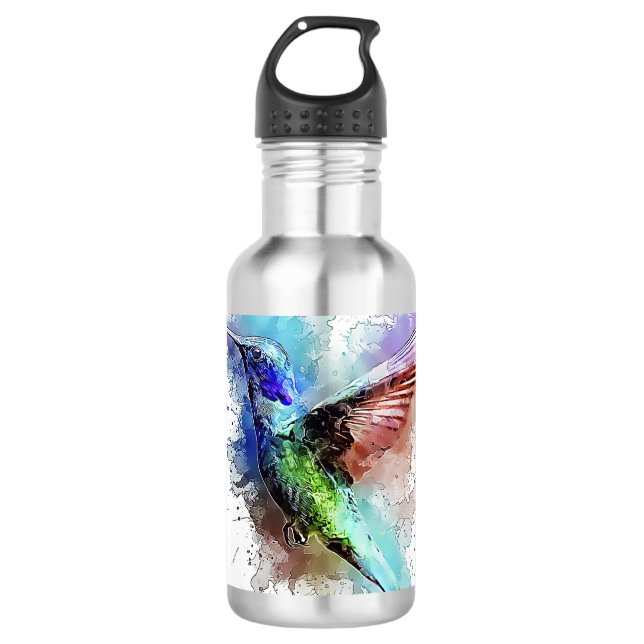 Garrafa Colibri da aguarela (Frente)