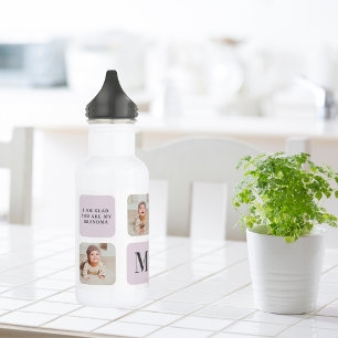 Garrafa Collage Photo & Best Avó Ever Best Purple Gift