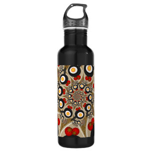 Garrafa Comida Engraçada De Arte Fractal, Tomates, Ovos