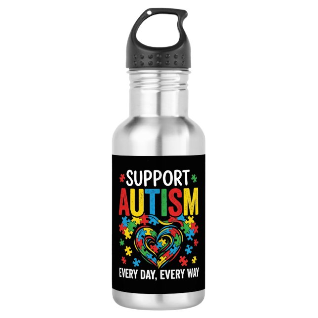 Garrafa Conscientização do autismo (Frente)