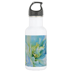 Garrafa Cor de água floral azul Elegante