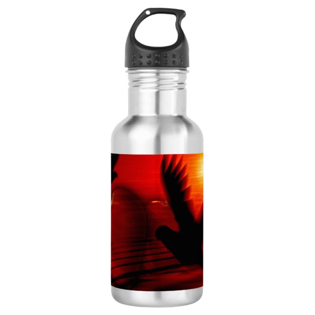 Garrafa Corações e Doves (Frente)