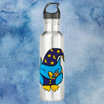Garrafa Coruja Dormindo Pijama Azul<br><div class="desc">Você é fã de corujas? Você é fã de garrafas de água fofinhas? Esta garrafa d'água tem uma adorável coruja sonolenta abraçando um ursinho de pelúcia e vestindo pijamas estrelado e lua.</div>