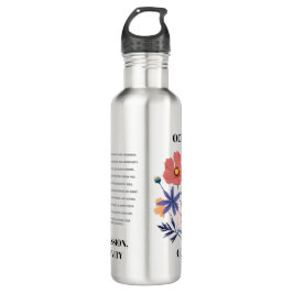 Garrafa Cosmic Flow • October Birth Flower Water Bottle 