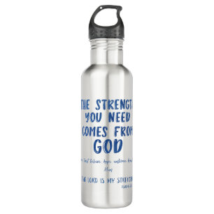 Garrafa Cotação de mensagem inspiracional e verso de Bíbli