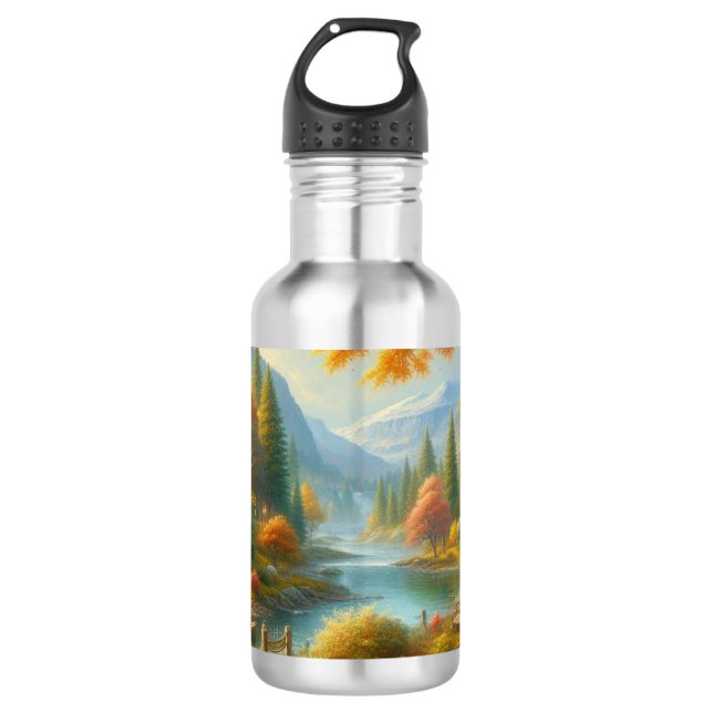 Garrafa Cozy Cabin In The Woods (Frente)