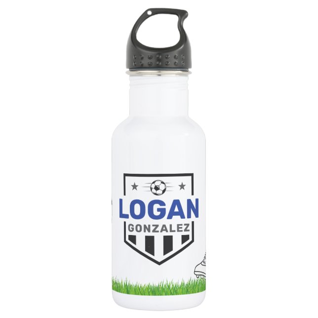 Garrafa Crachás de Bola de Futebol Personalizados (Frente)