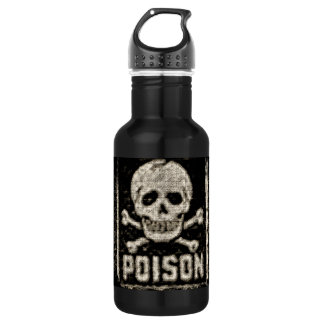 Garrafa Crânio do veneno do vintage