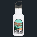 Garrafa Crater Lake National Park Oregon Vintage<br><div class="desc">O vetor do Lago Crater trabalho de arte design. O parque fica nas Montanhas Cascade,  no sul do Oregon. É conhecido pelo nome do Lago Cratera,  formado pelo vulcão agora desmoronado,  Monte Mazama.</div>