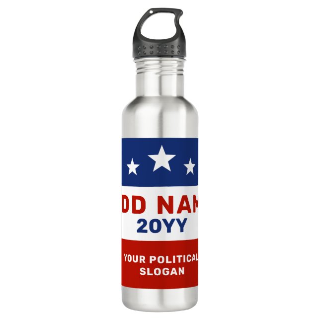 Garrafa Create Your Own Election Campaign Water Bottle (Frente)