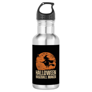 Garrafa Criador de Beisebol de Halloween Gráfico de Bruxa 