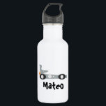 Garrafa Crianças De Automóveis De Corrida Retroativa<br><div class="desc">Crianças Waterbot com carro de corrida</div>