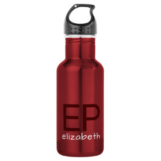 Garrafa Crianças Modernas Vermelhas Brancas Personalizadas