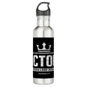 Garrafa Cristã T Shirt Men   Vitória Em Jesus Bib