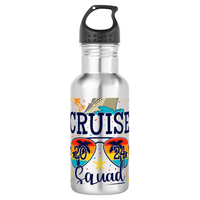Garrafa Cruise Squad 2024 — Férias de Cruzamento (Frente)