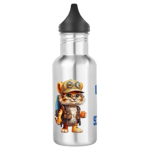 Garrafa Cubo Tiger Joyful com mochila e bebendo