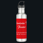 Garrafa Curva Vermelha Escova Escova Mínima Elegante Moder<br><div class="desc">Esse modelo pode ser personalizado para atender a todas as profissões profissionais.</div>