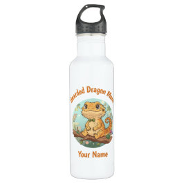 Garrafa Custom Bearded Dragon Mom Water Bottle