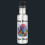 Garrafa Custom Water Bottle | Retro Octopus Name & Text<br><div class="desc">✨ Stay Groovy with a retro octopus stainless steel water bottle you can make your own!
🖊️ Customize the top phrase   add any name for a one-of-a-kind gift.
🚰 Perfect for daily hydration,  workouts,  school,  and travel.
🎁 Great for birthdays,  holidays,  and personalized surprises.</div>