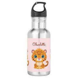 Garrafa Cute Baby Leopard Safari Animal Kids