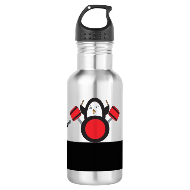 Garrafa Cute de Banda Penguin Rock (Frente)