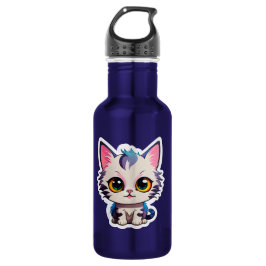 Garrafa Cute "Pastel Cat" Water Bottle