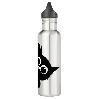 Garrafa Cute Peeking Cat Design Water Bottle