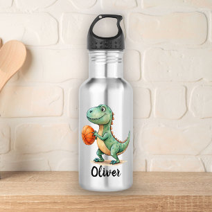 Garrafa Cute Trex Jogando Basquete Personalizado