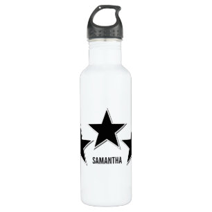 Garrafa da liberdade do trio da estrela, preta