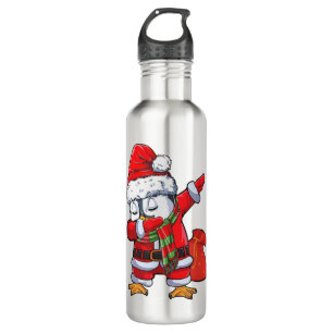 Garrafa Dabbing pinguim santa claus fantasma presente de N