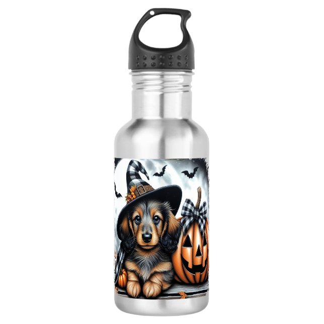 Garrafa Dachshund Dog Halloween (Frente)