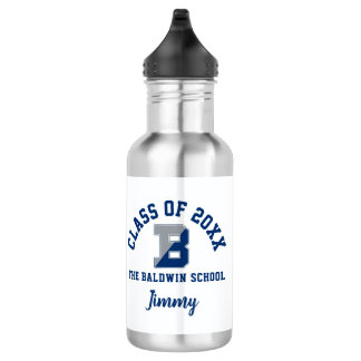 Garrafa d'água personalizada do logotipo da escola