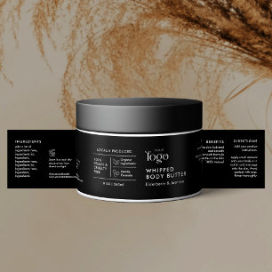 Garrafa D'água Rótulo Impermeável para Pote de Cosméticos Minimal