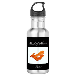 Garrafa dama de honra ruiva personalizada sereia